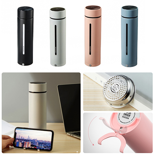 450ml Thermal Flask with Phone Stand 