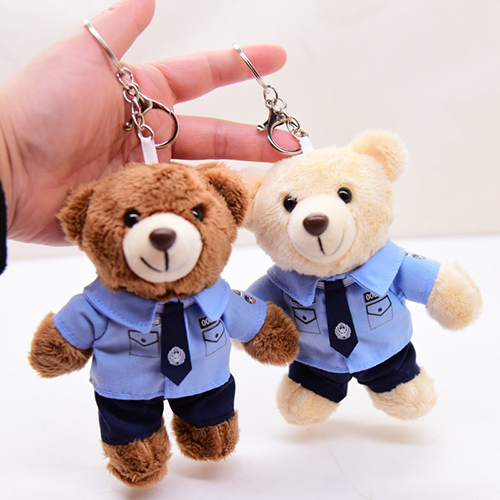 Branded Uniform Plush Keychains For Promotional Corporate