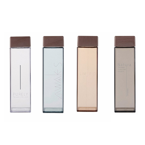 450ml Wood Square Water Bottle