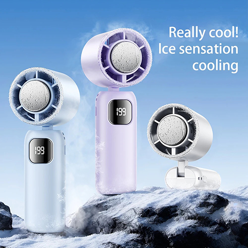 Handheld Mini Portable Fan with Ice Cooler